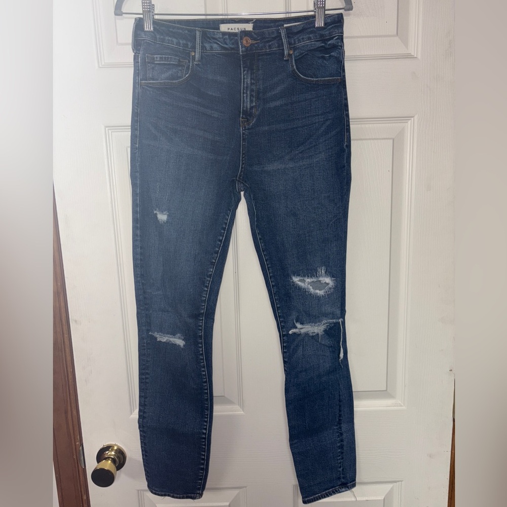 Pacsun Women’s Distressed High Rise Skinniest Jeans, Size 28, LIKE NEW